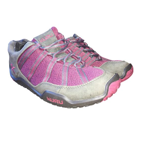 KURU Chicane Sneaker Womens 8.5 Wide Grey Pink Hiking Shoe Walking Gorpcore - Picture 1 of 9